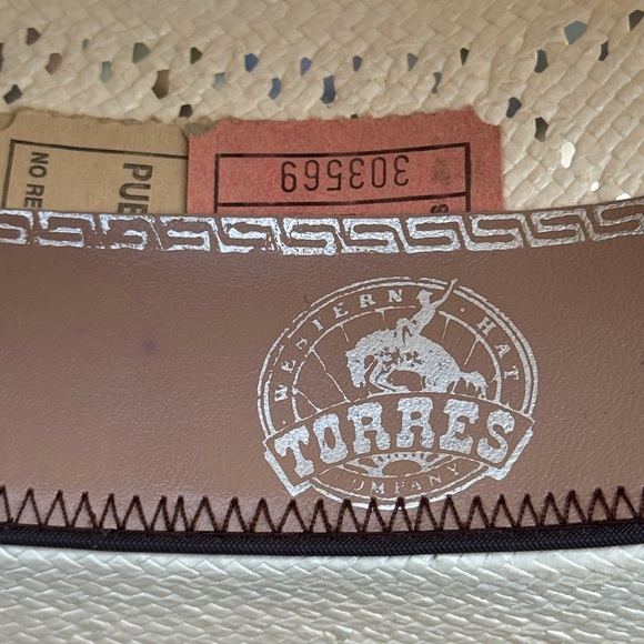 Signed Cream Cowboy Hat with Tassels - Picture 4 of 5